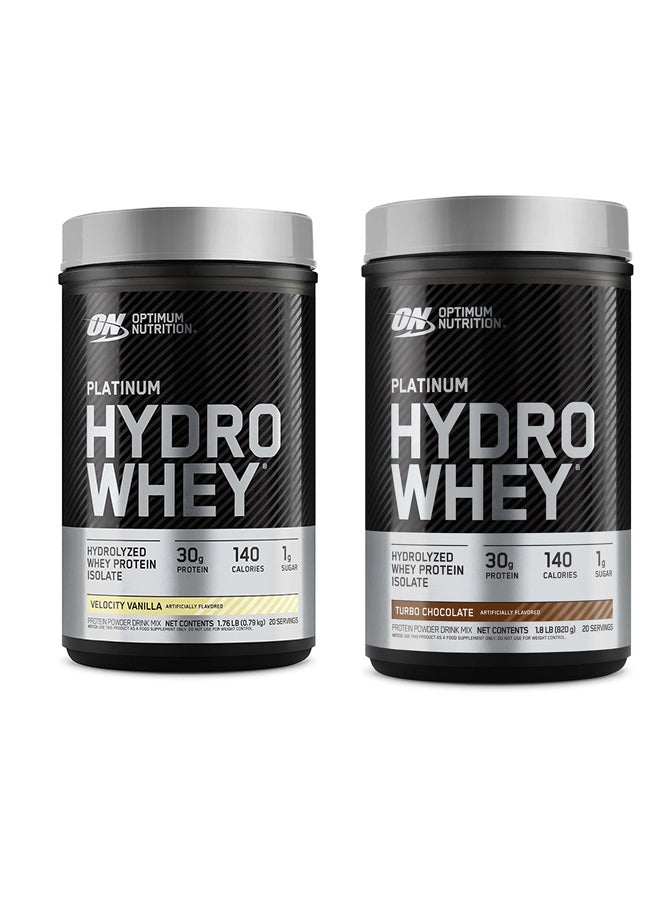 Optimum Nutrition عرض حزمة حصرية - على بلات هايدرو واي شوكولاتة 1.80 رطل وعلى بلات هايدرو واي فانيليا 1.76 رطل - Image 1